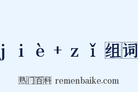 jiè+zǐ组词是什么意思的图片